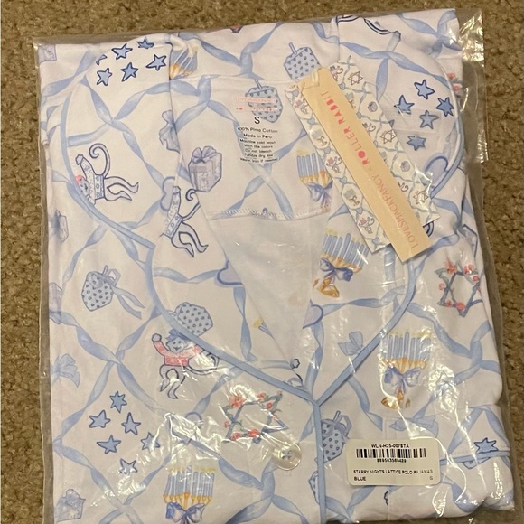 Roller Rabbit Other - Roller Rabbit x LoveShackFancy Starry Nights Lattice Polo Pajamas